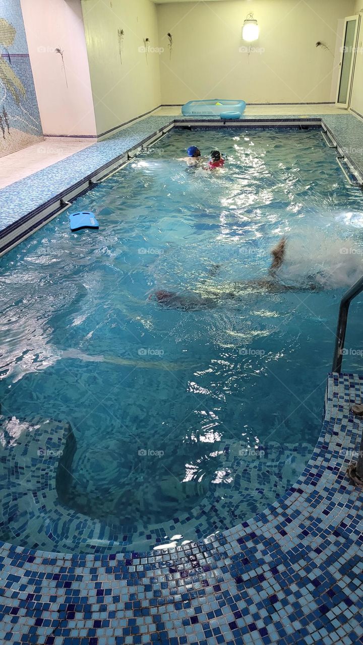 hot summers in a cool swimming pool