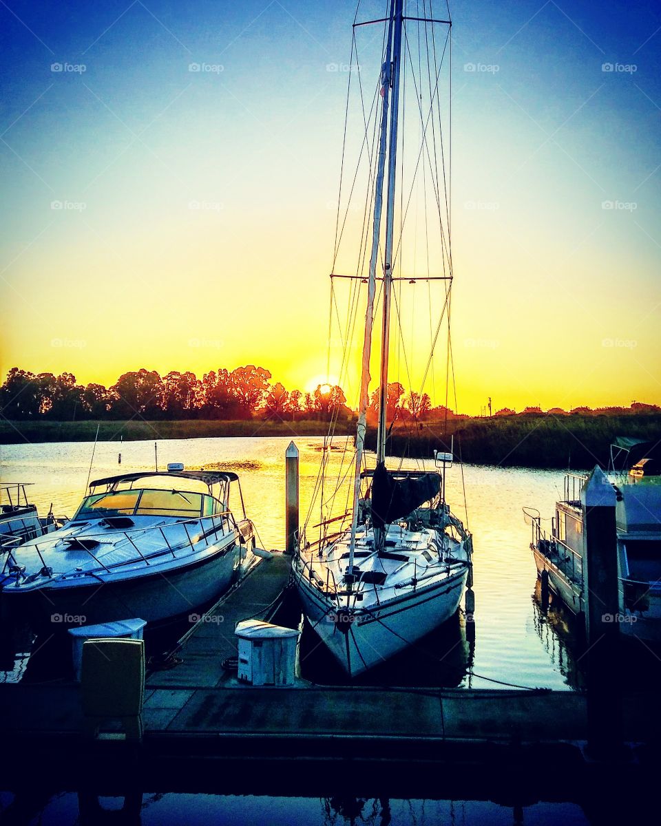 Sunrise in Suisun City Ca