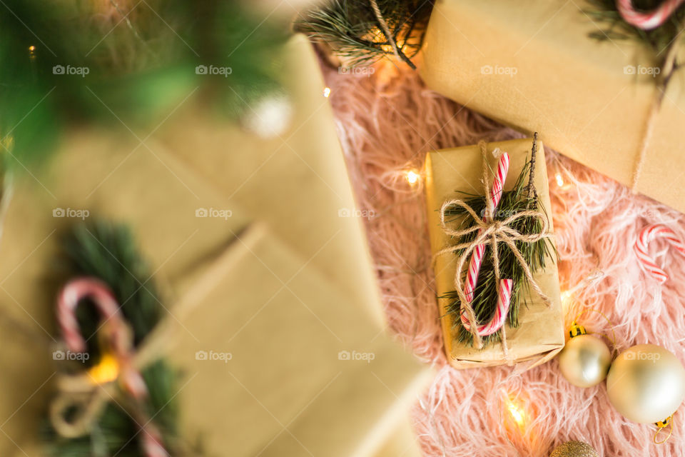 Packing Christmas presents 