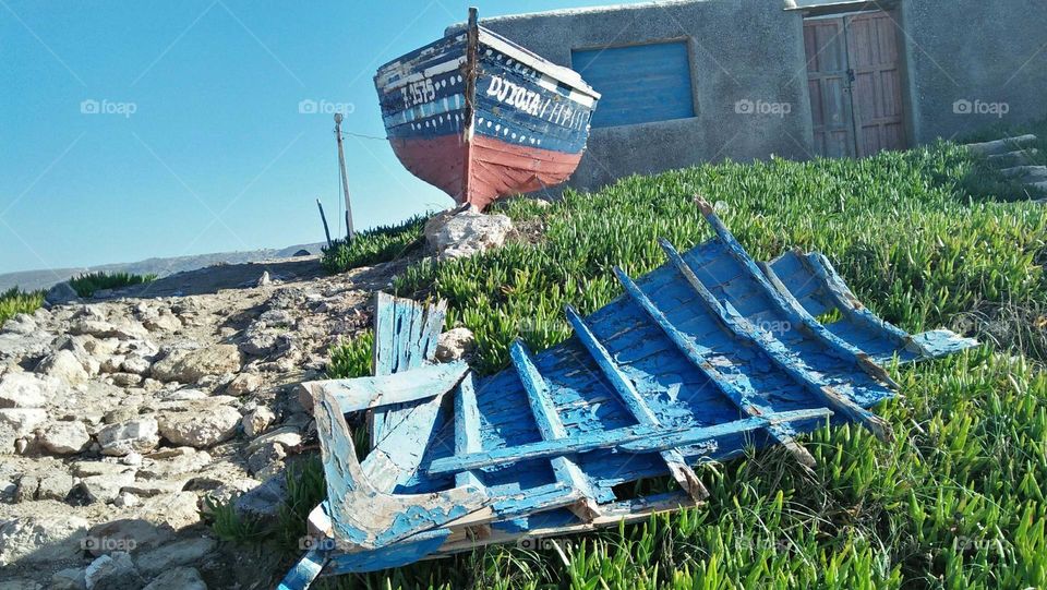 Beautiful ancient boat