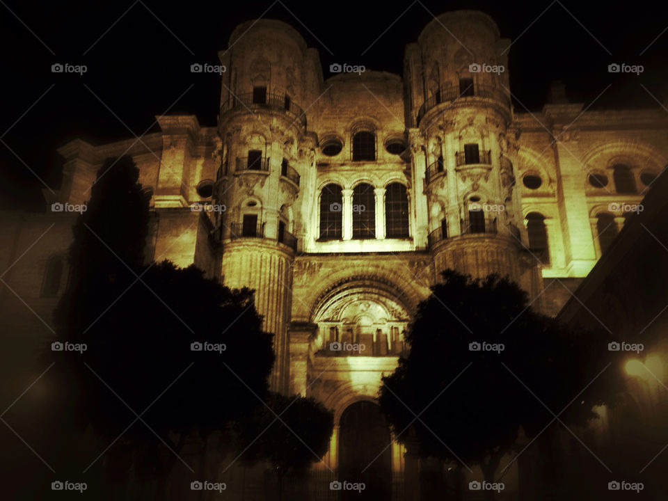 church night cathedral spain by a.sanz.barrio
