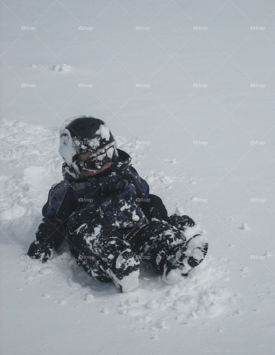 Playing in the snow