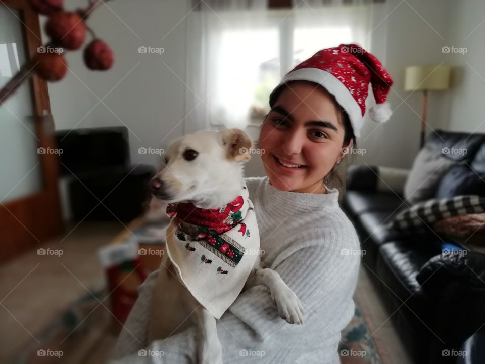 Girl and her dog