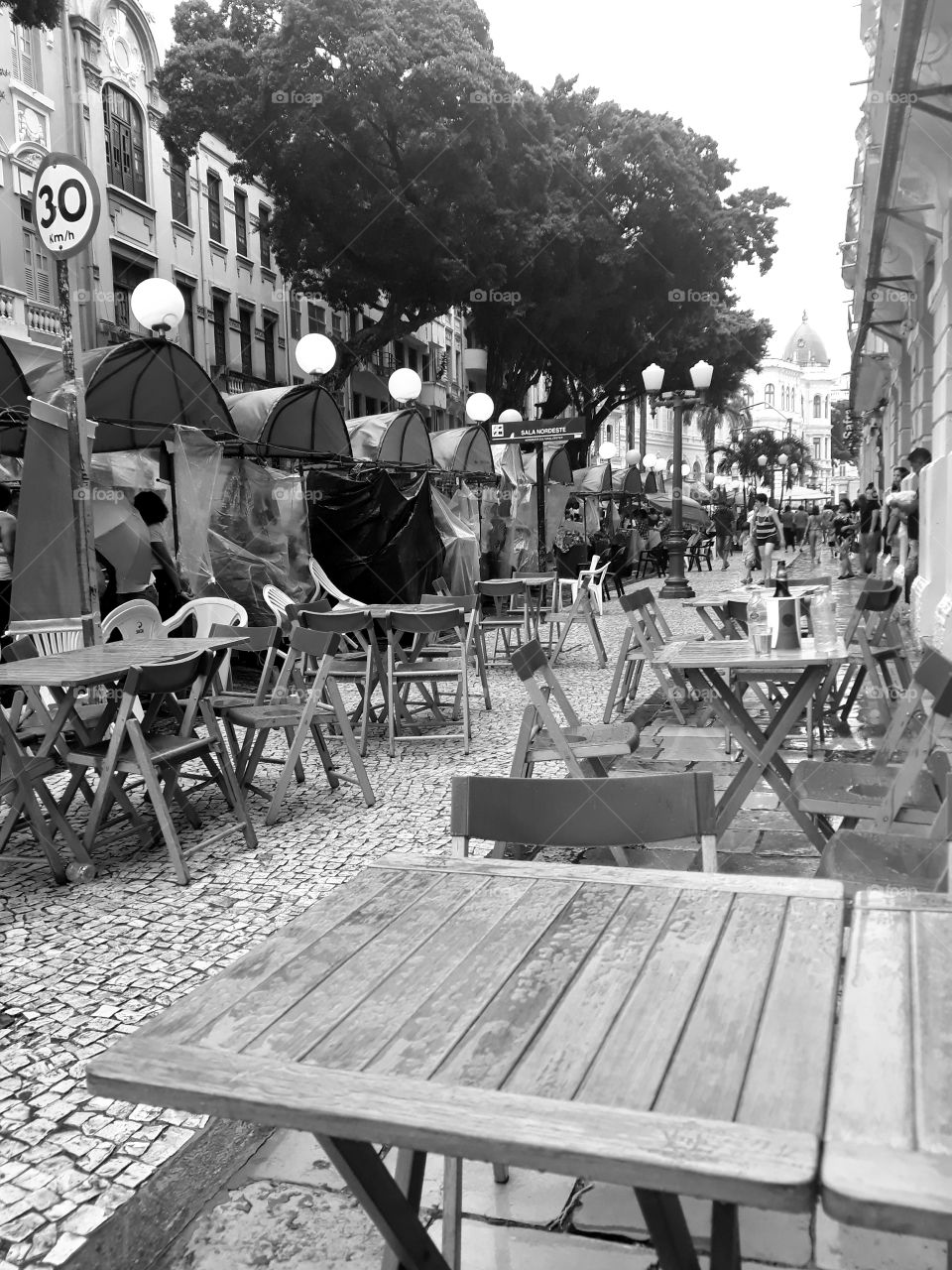 Rua do Bom Jésus in Recife. Places of fairs and cultural centers and where the oldest Synagogue of the Americas is also located.