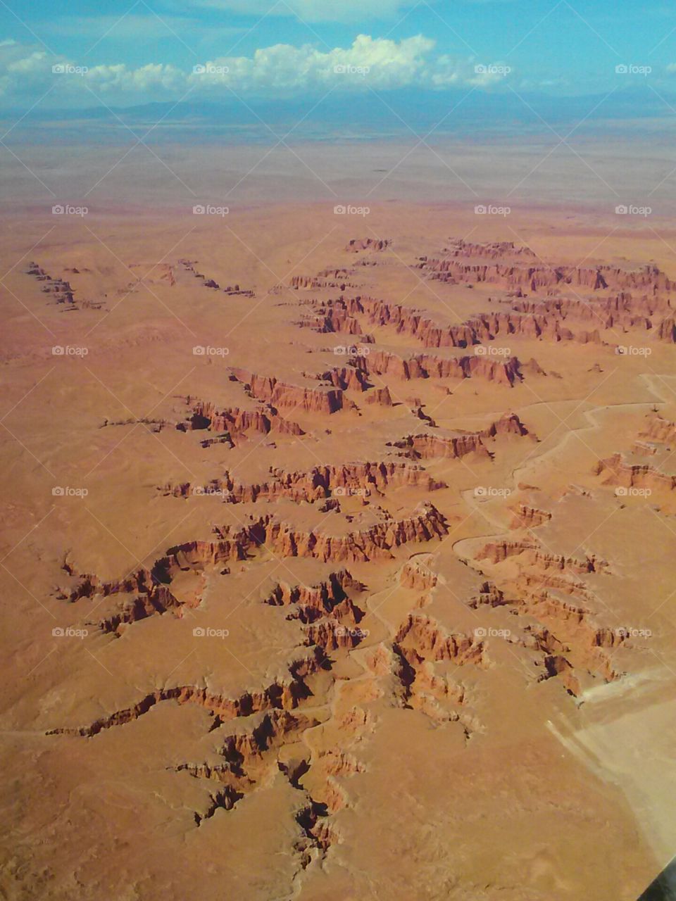 Arizona desert. Somewhere over the Arizona desert east of Flagstaff, taken from an airplane