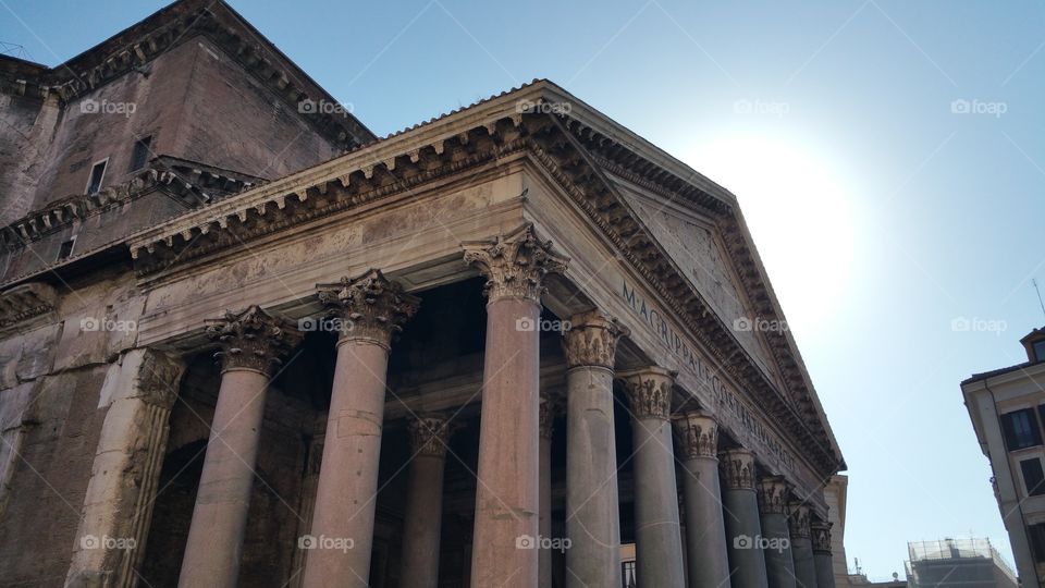 outside the pantheon. traveling around italy. rome