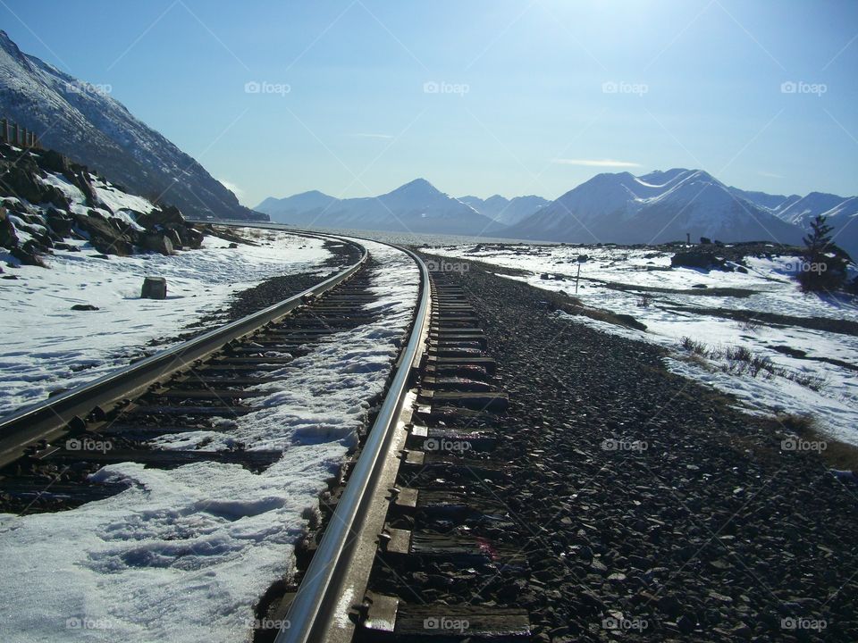 Alaskan Train Tracks 