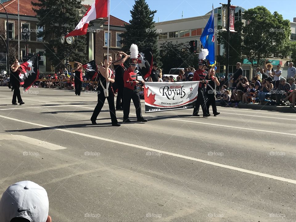 The Red Deer Royals in the parade.