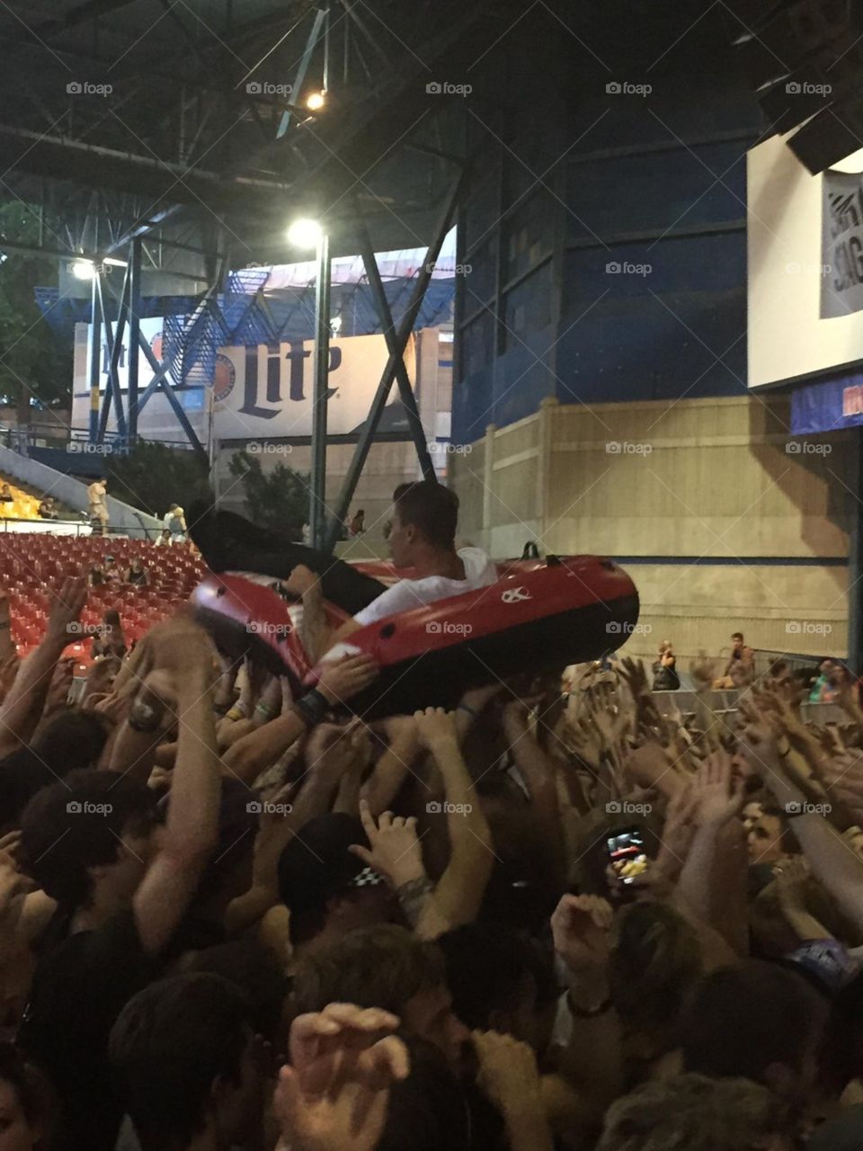 We Came As Romans crowd surfing