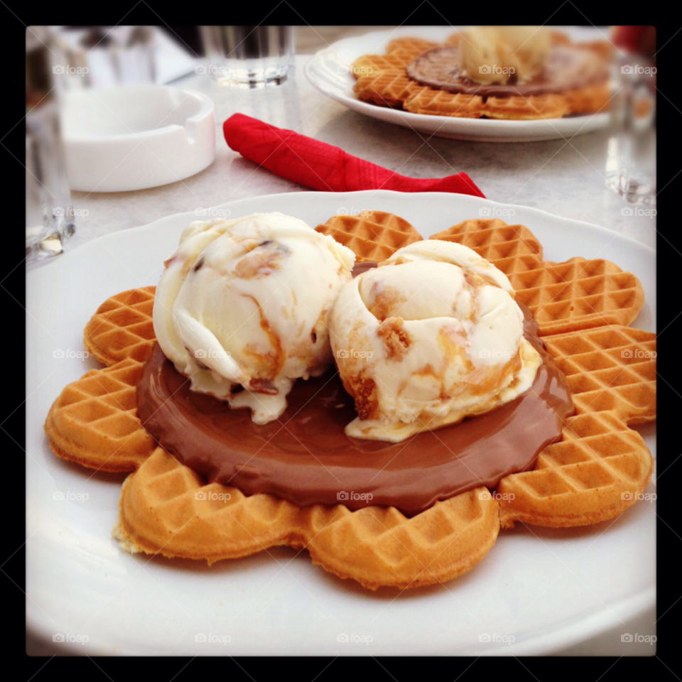 nutella athens ice cream waffles by greg3301