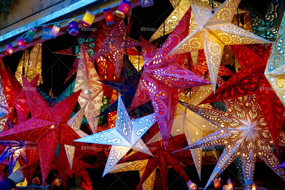 Star display at the Freiburg market 