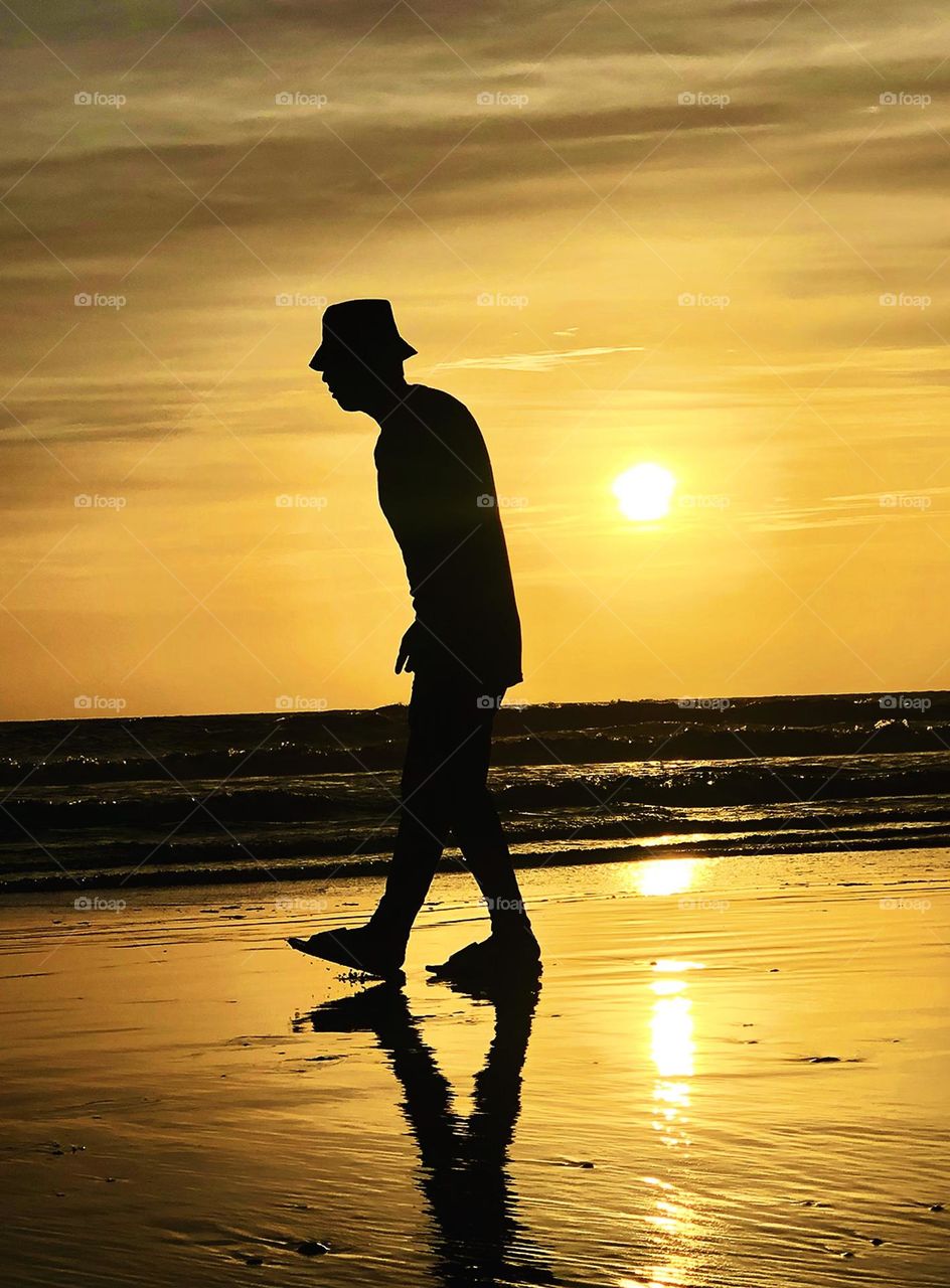 Sunrise in the beach