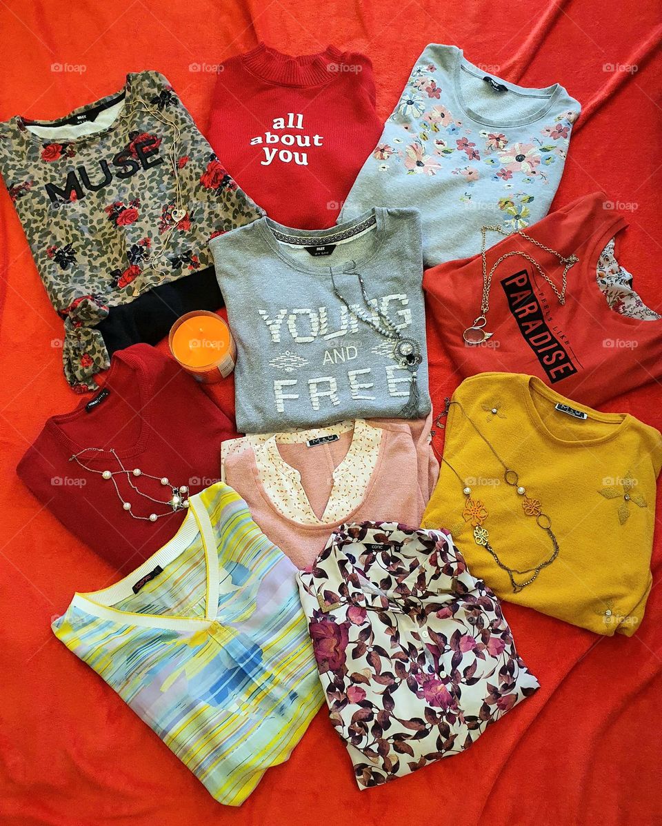 My colourful outfits 🧡❤