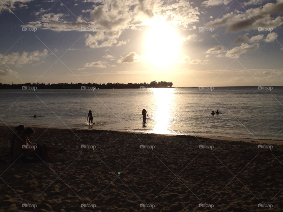 beach sky blue summer by tanushri123