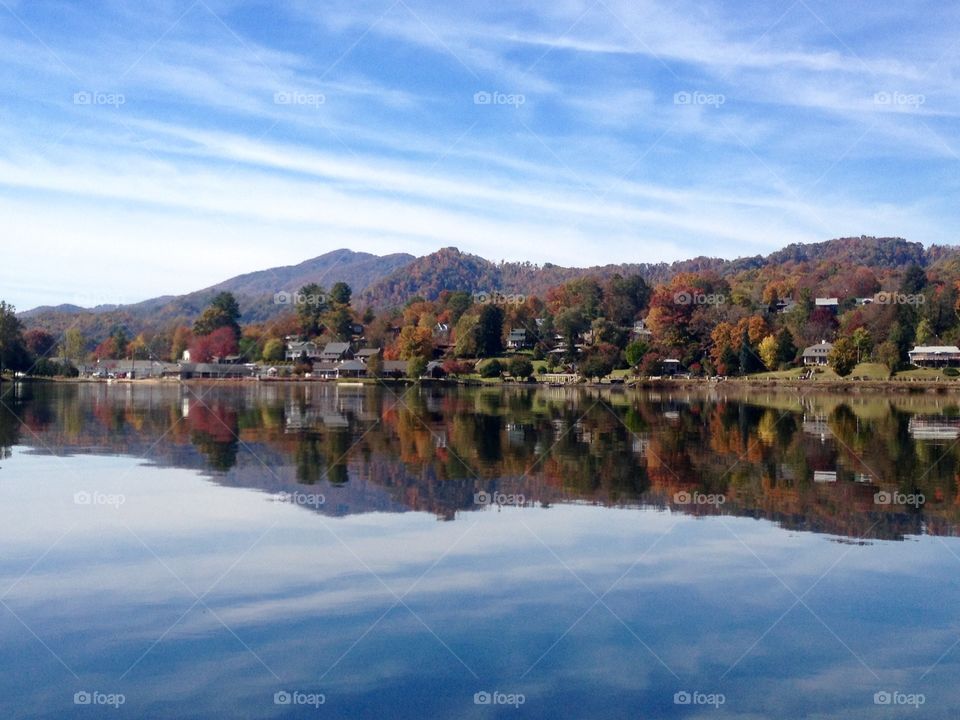 Calmest of waters . Paddling on the lake and caught this calm reflection 