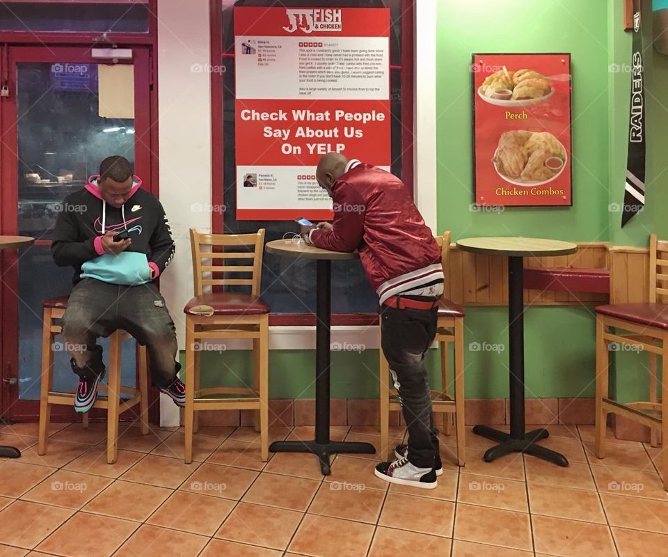 busy in the resturant