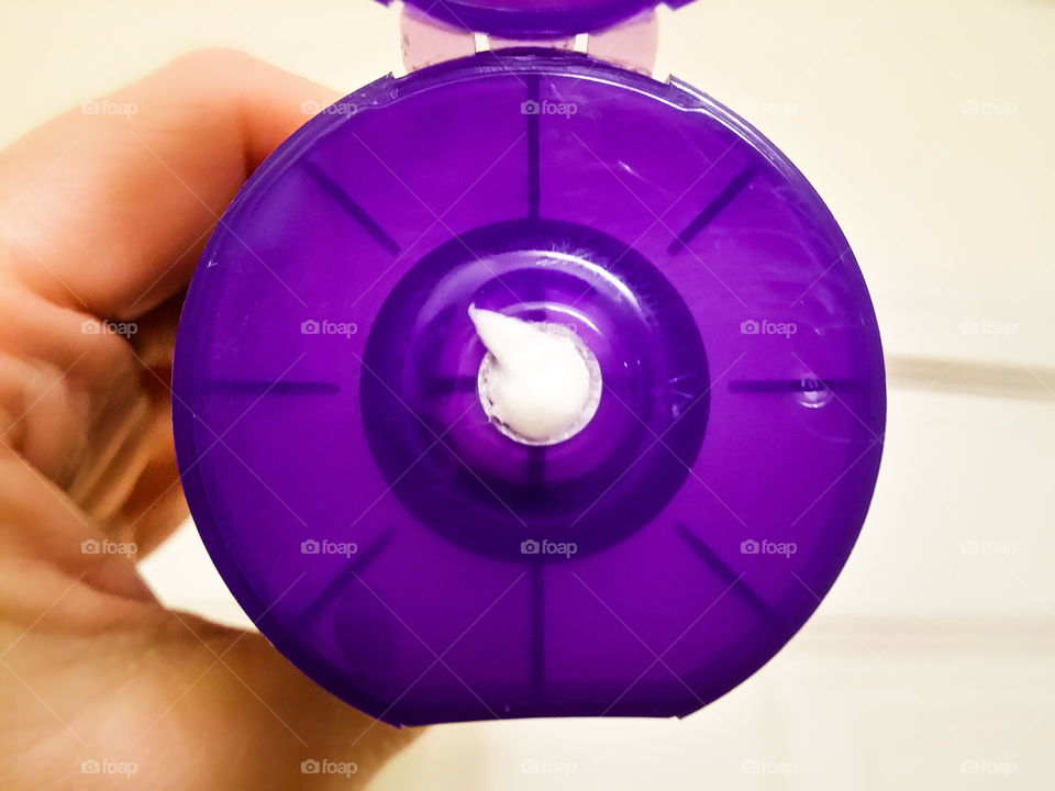 Purple Squeeze Cap