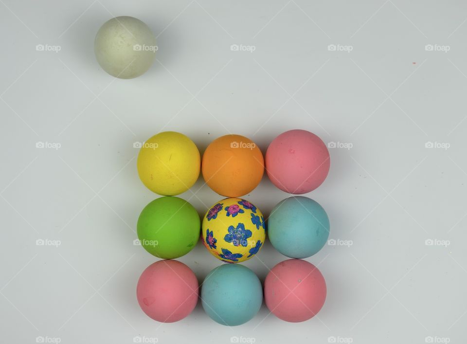 Colorful easter eggs