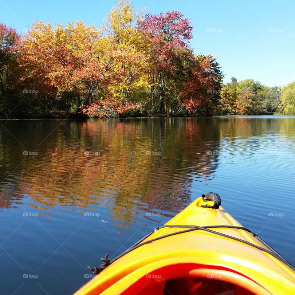 Kayak in river