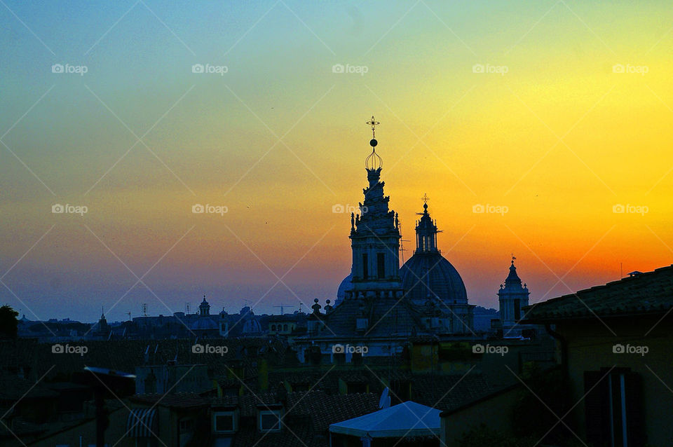 italy travel sunset church by campbellrobertson
