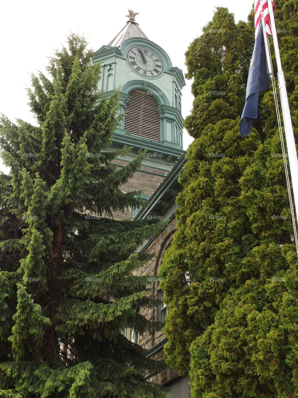 Aged Court House Tower