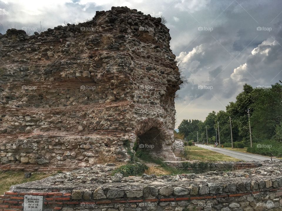 Hissarya ancient Rome wall ruines 