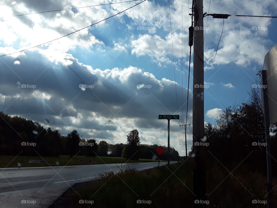 sun n clouds at the corner