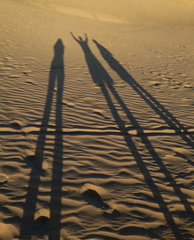 Walking in the desert