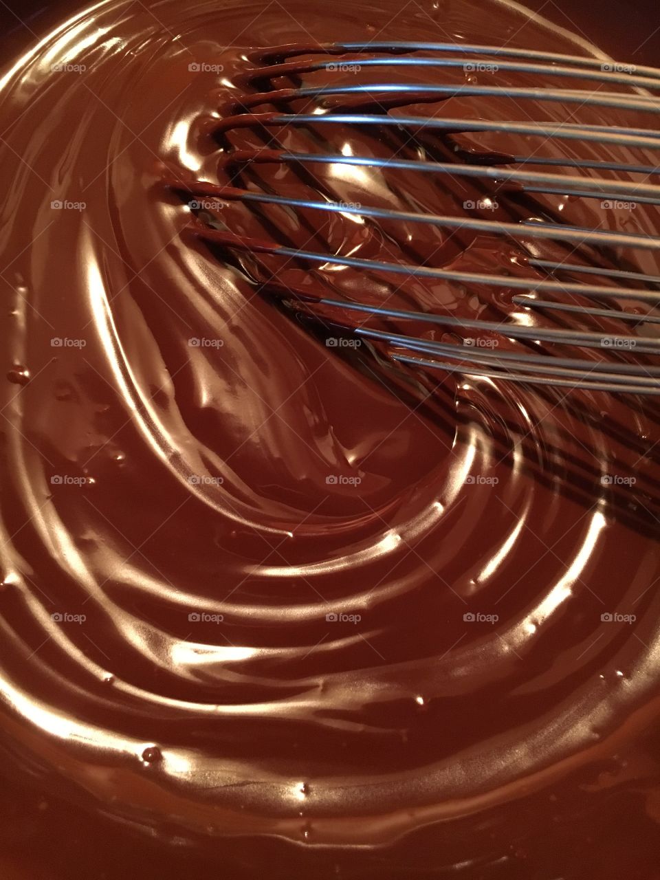 Making chocolate ganache