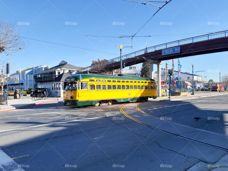 Electric car, San Francisco, PIER39