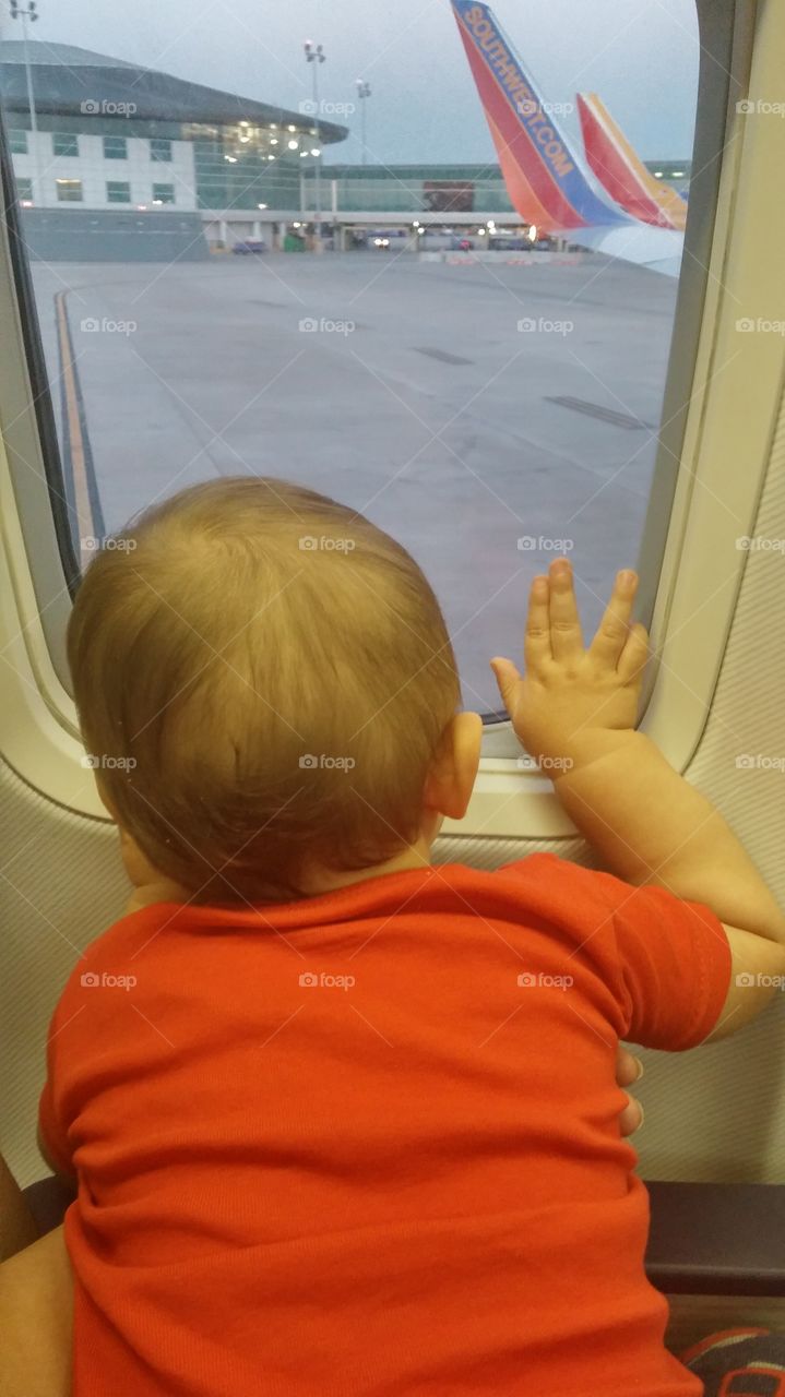 baby on a plane 