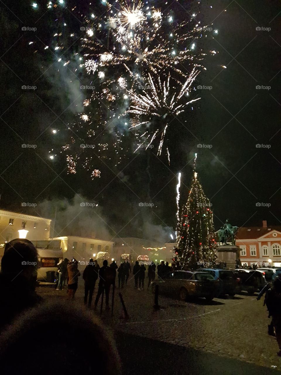 Fireworks, Festival, Flame, Christmas, People