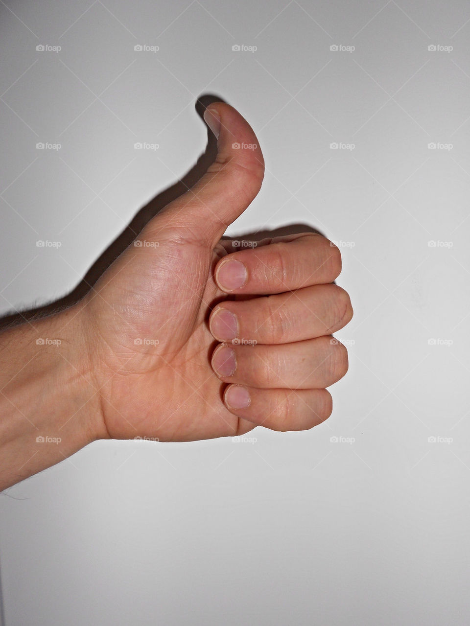 hand fingers up thumb by iDavidHD