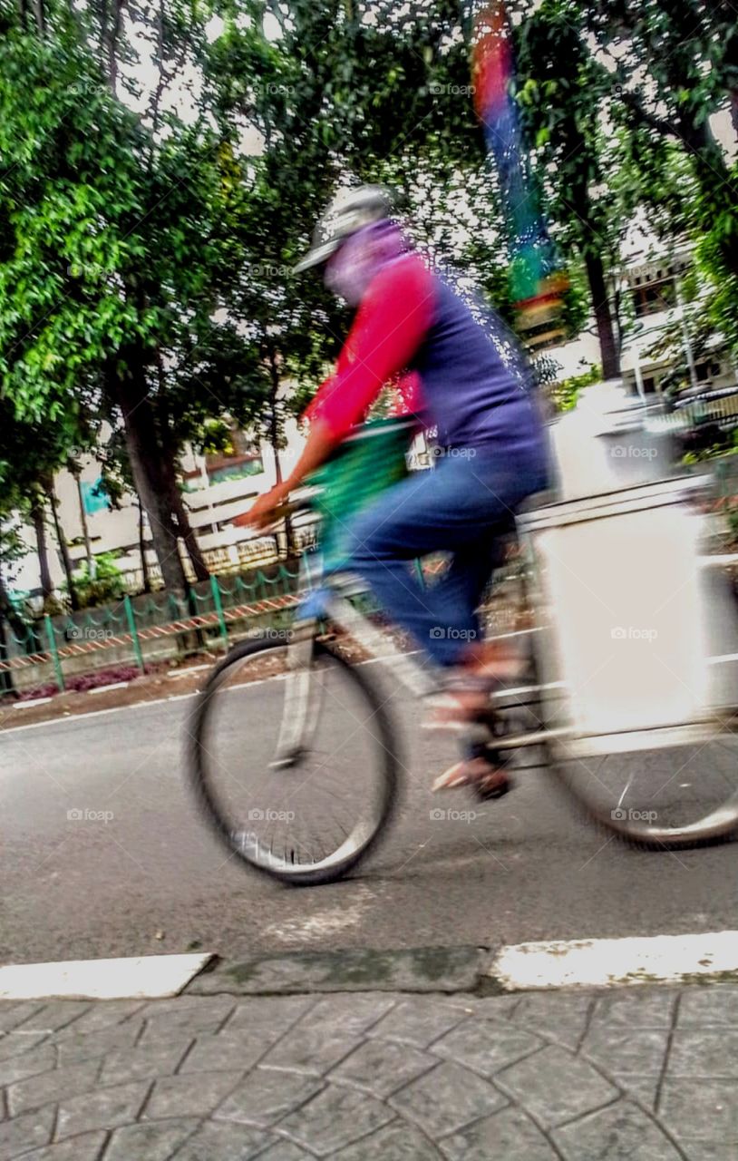 Portrait of a seller during the plague