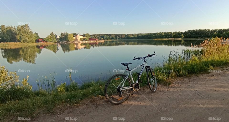 bike 🚲 outside beautiful nature landscape lake shore