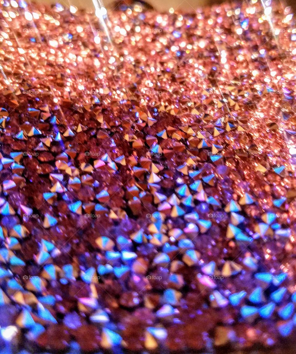 I am curious if anyone could guess what this is- but it'd be tough w/no clues. I bought this item online and loved the texture and thought Incould get a close up at a downward angle to capture some iridescent shades.