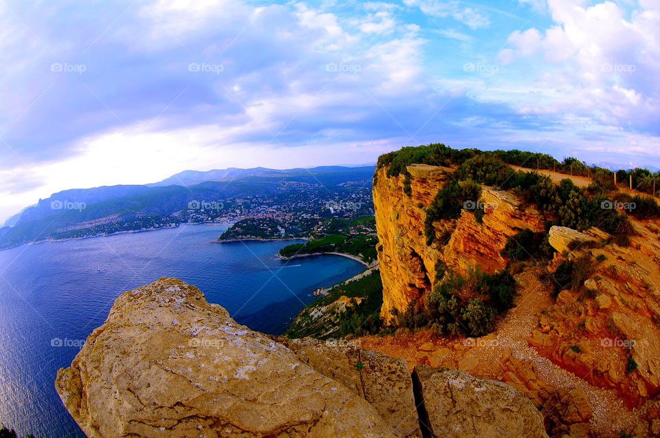 cassis france landscape ocean sky by krispett