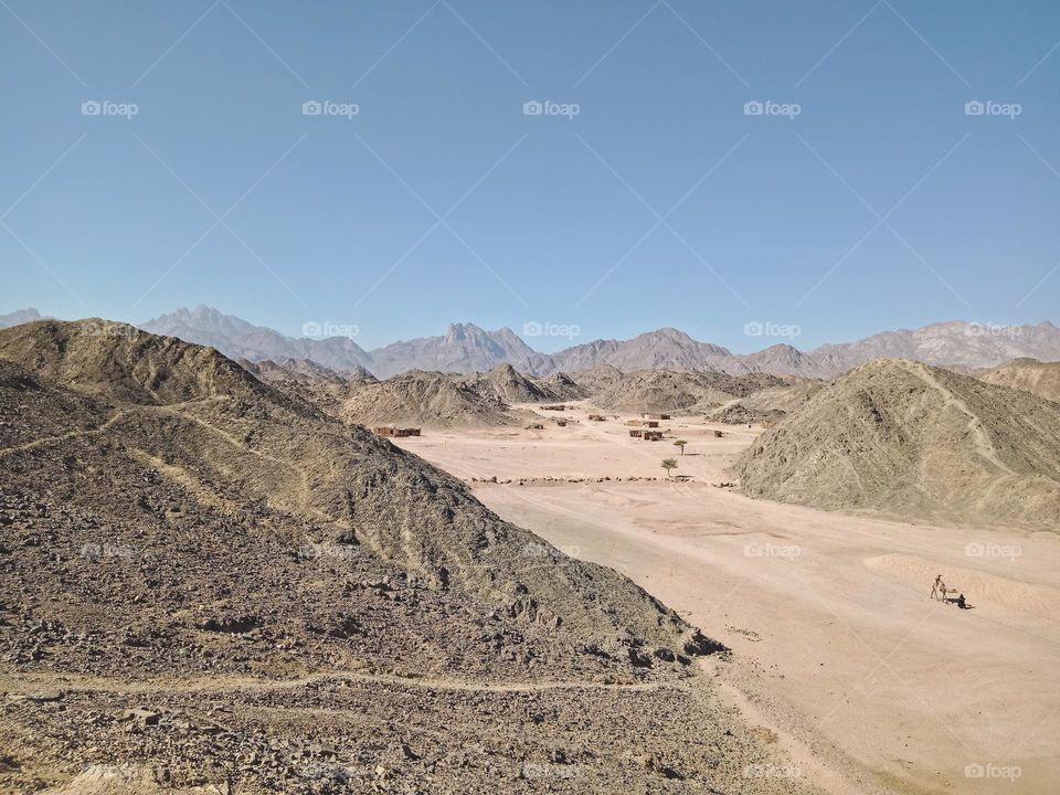 Day in the mountain desert. Egypt