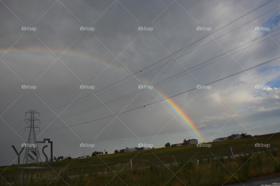 Landscape, Rain, Weather, Rainbow, No Person