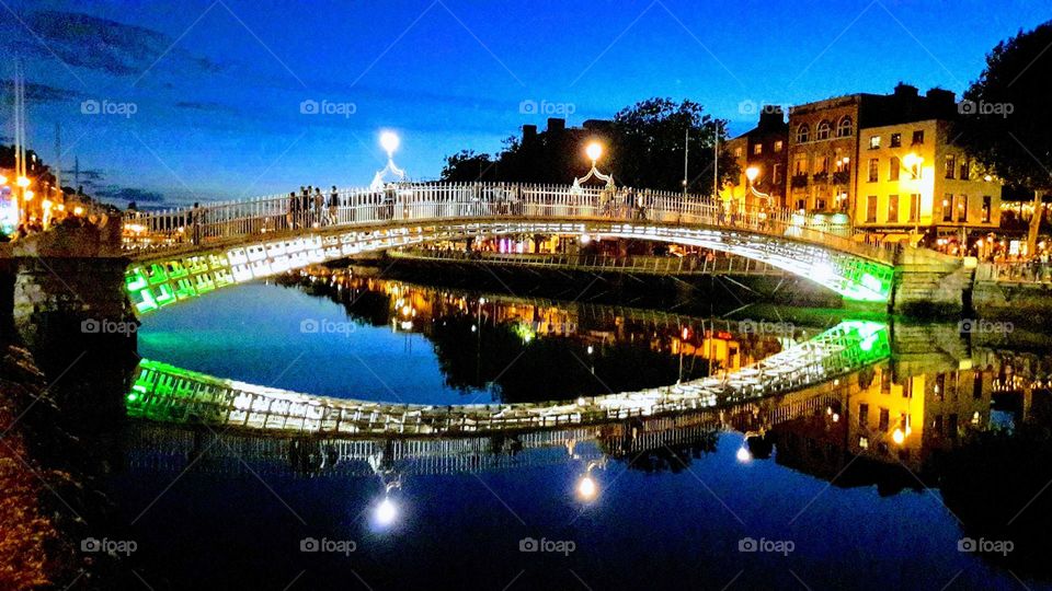 Dublin at night