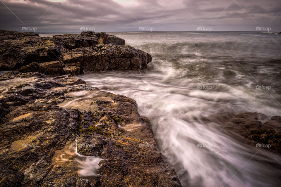 Atlantic ocean rocks