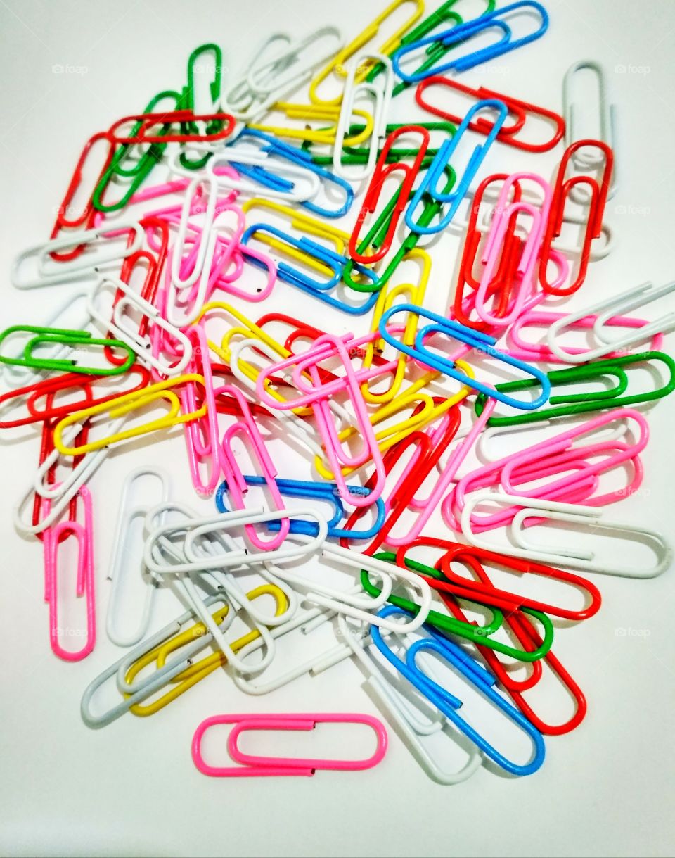 colorfull paper clips photos