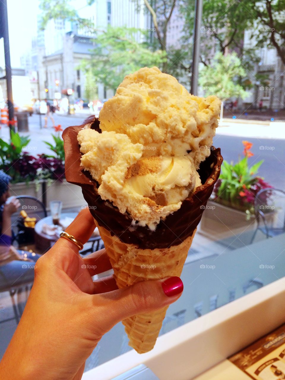 Heaven in a Cone. Taken at ghirardelli's in downtown Chicago 