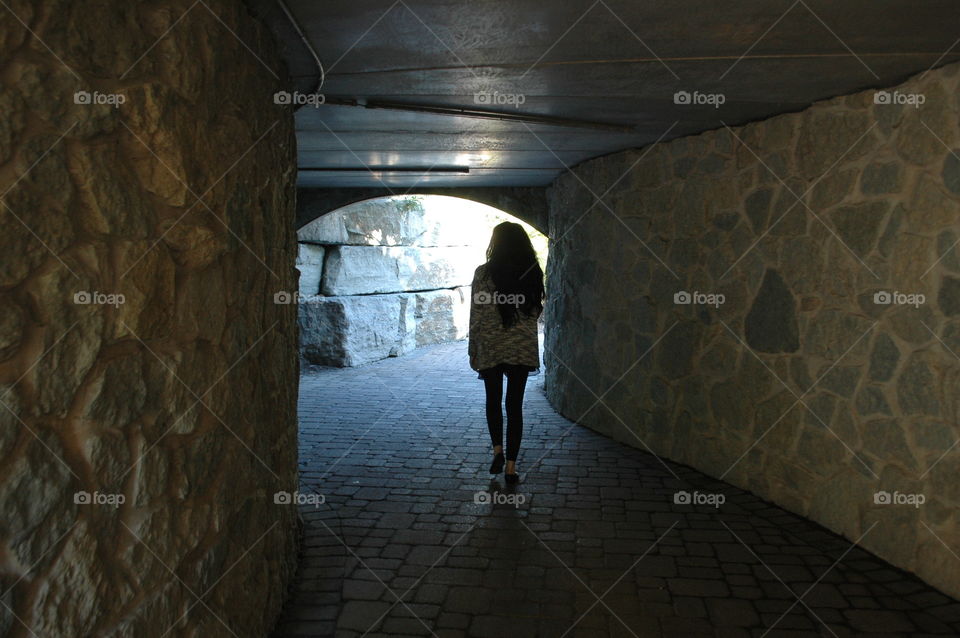 Girl and Tunnel