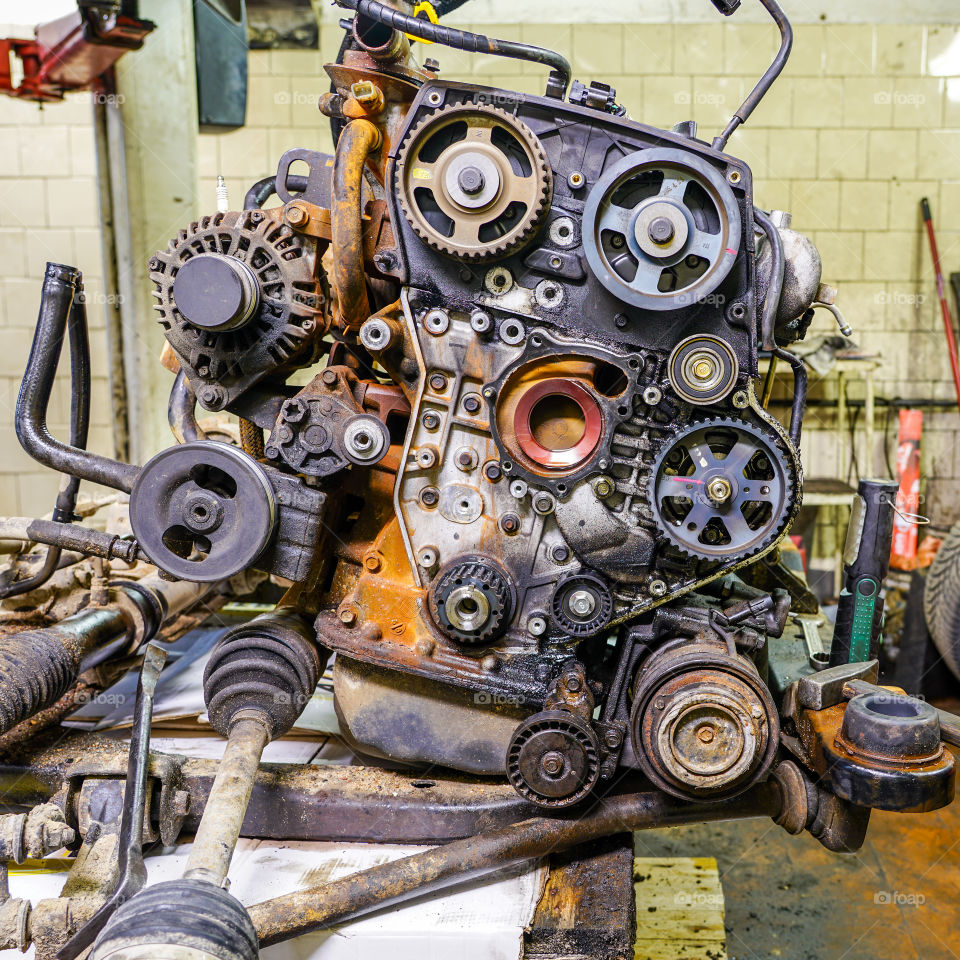 car engine repair in old service