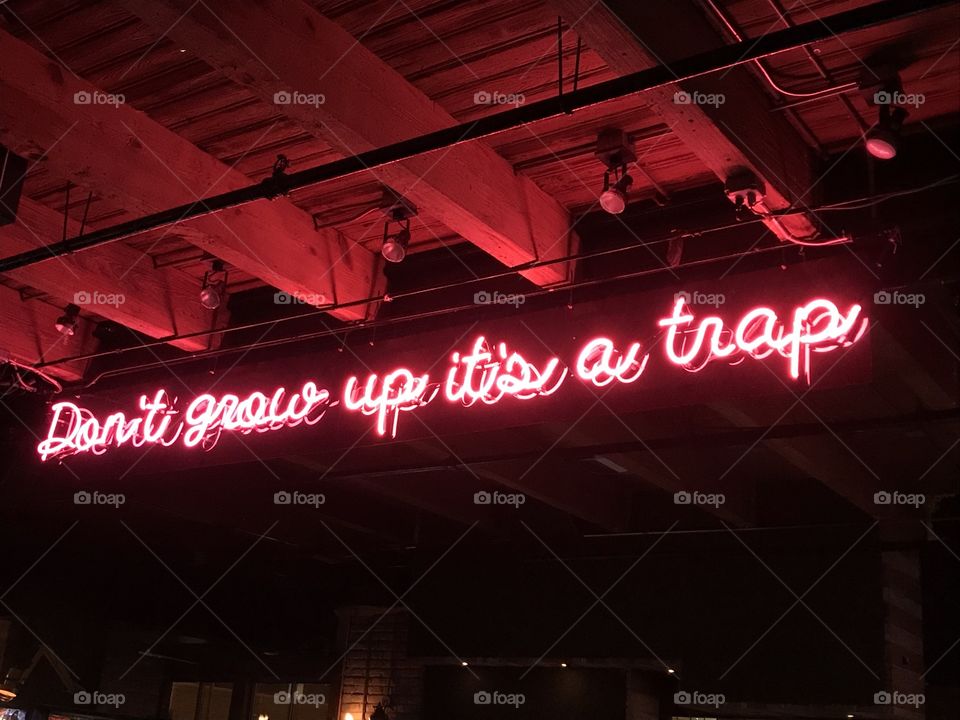 Don’t grow up it’s a trap