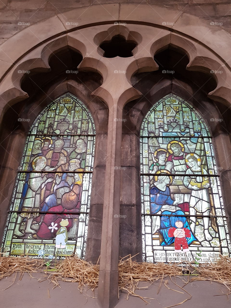 Stained glass from inside