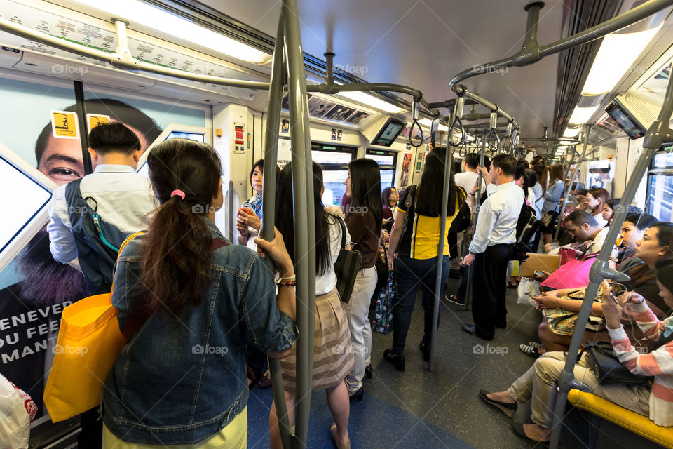 Inside BTS public train 