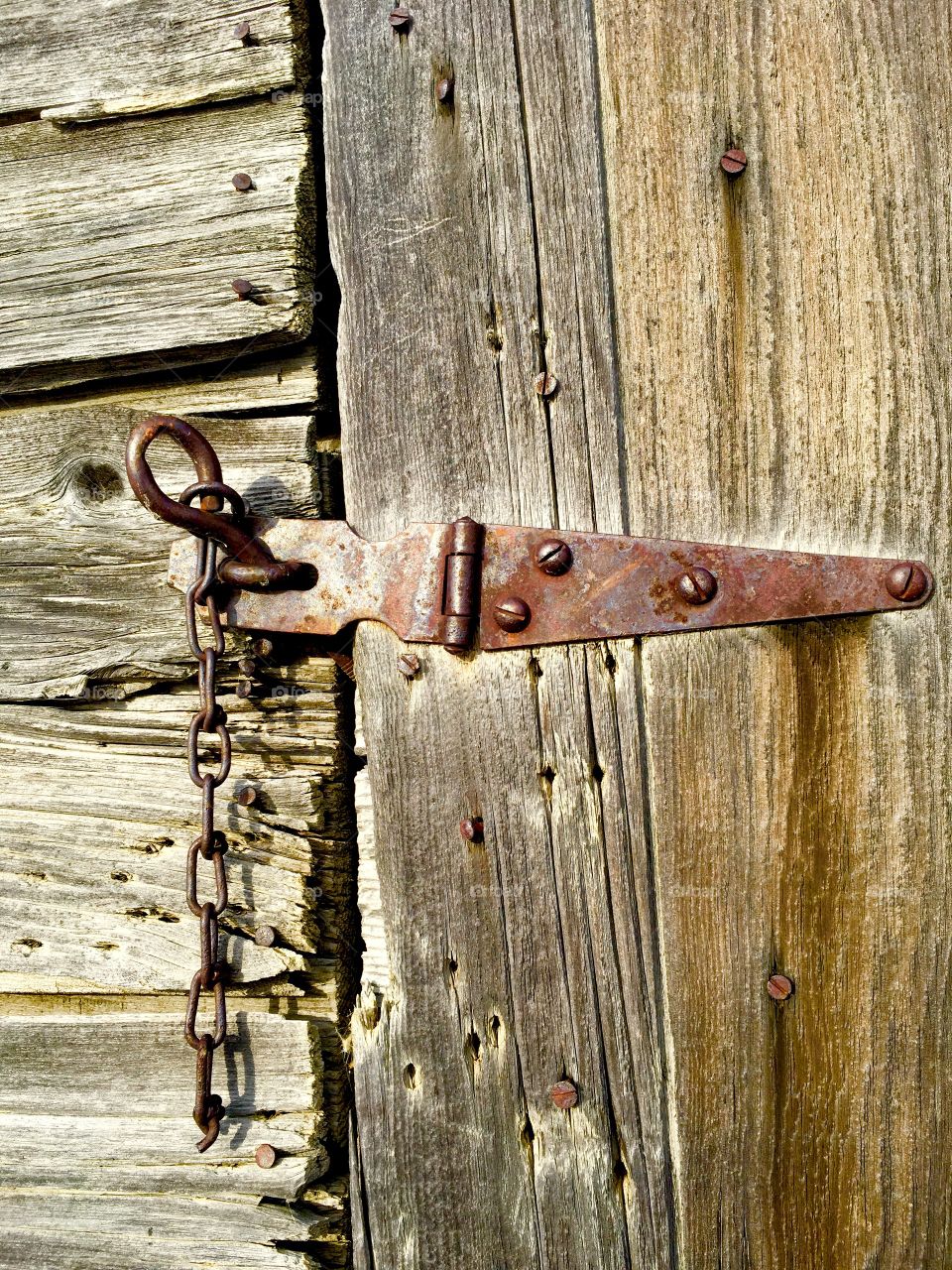 Close-up of old door