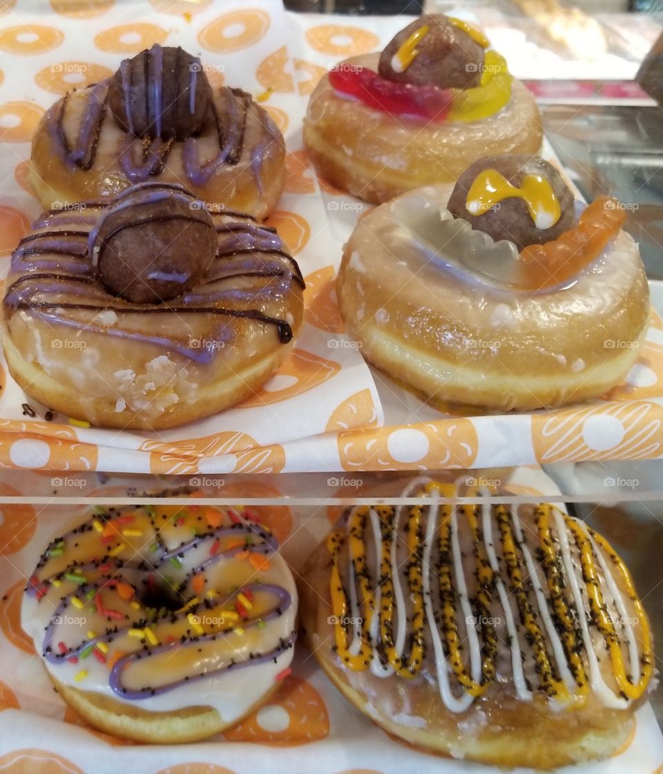Dunkin Donuts fall specialty doughnuts.